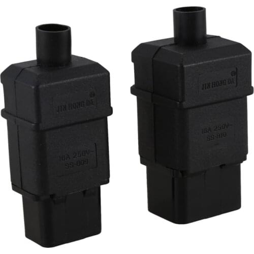 2 in 1 16A 250VAC IEC320 Series C19 Plug C20 Socket for Power Cord