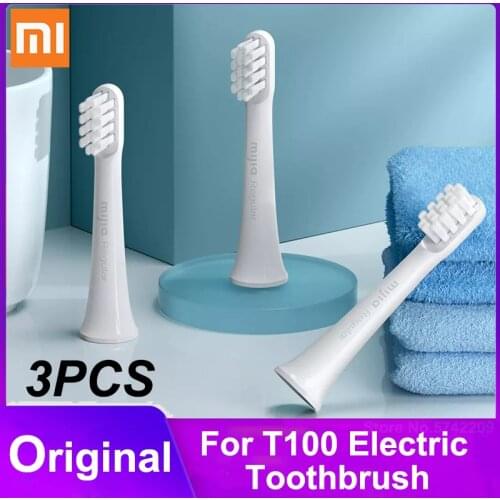 3PCS Original Xiaomi T100 Toothbrush Replacement Heads Mijia T100 Electric Oral Deep Cleaning sonicare Toothbrush Heads