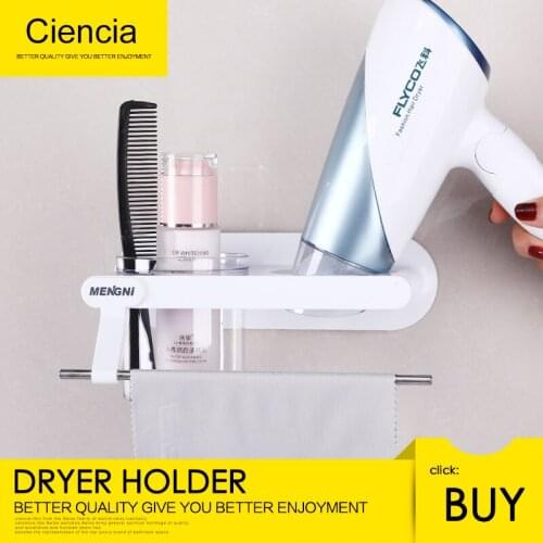 Free Shipping Water proof plastic Self Adhesive with Stainless Steel tower bar dryer Holder bathroom and washing table items