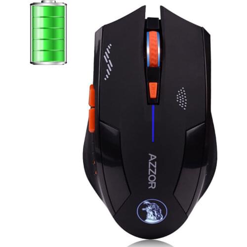 2.4GHz Wireless Rechargeable Long Life Silent 2400DPI 6 Buttons Cordless Ergonomic Optical PC Usb Gaming Mouse For All Laptop