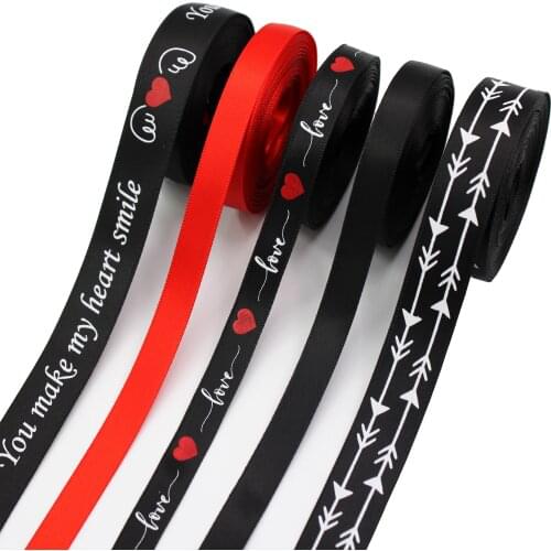 Valentines Day Series Cartoon Ribbons,3/8"(9MM),5 Yards Bow Cap Accessories Party Gift Wrap DIY Handmade Materials 201226-1