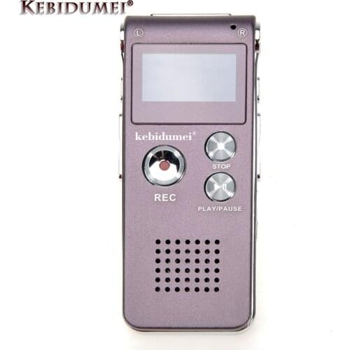 Kebidumei 8GB Voice Recorder USB Dictaphone Digital Audio Voice Recorder For Business With MP3 Player Built-in Microphone