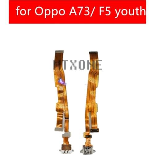 For Oppo A73/ F5 youth USB Charger Connector Flex Cable Microphone USB Charging Dock PCB Board Flex Cable Repair Parts