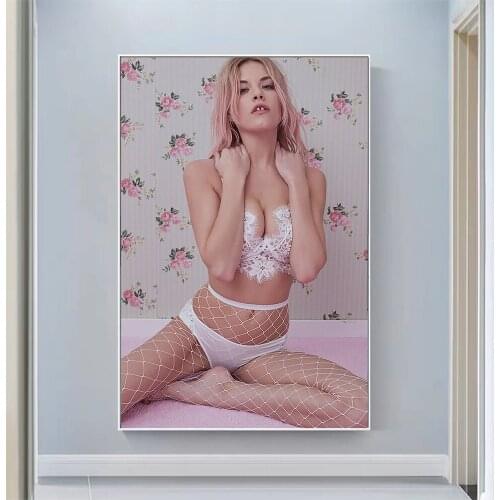 Ashley Smith Sexy Model Pretty Girl Swimsuit Pose Wall Silk Cloth HD Poster Art Home Decoration Gift