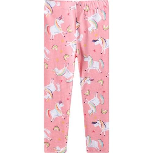 Cotton Baby Girls Leggings Print Unicorn Cartoon Kids Casual Leggings New Children Pants