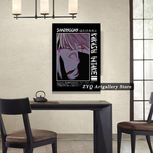 Kakashi Hatake Anime Canvas Decoration Prints Poster Study Living Room Home Decor Bedroom Pictures Wall Art Painting