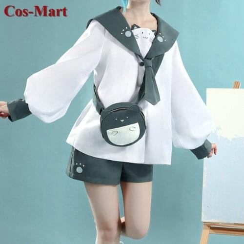 New Game Genshin Impact Xiao Cosplay Costume Sweet Cute Cat Uniforms Full Set Unisex Activity Party Role Play Clothing S-XL
