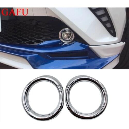For Toyota C-HR CHR C HR 2016 2017 2018 Front Bumper Foglight Trim Rim Lamp Cover Cap Accessories