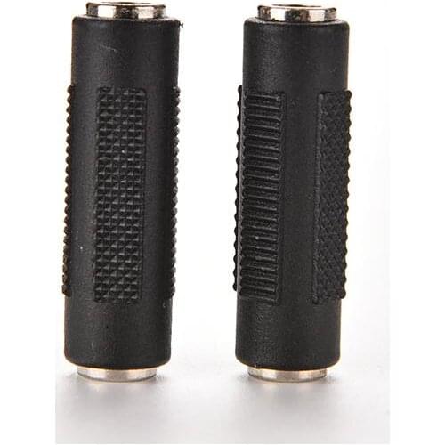 Mini 3.5mm Female to Female F/F Jack Stereo Audio Adapter Converter Connector Audio Adapter Coupler Metal Connector