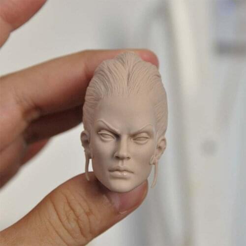 1/6 Scale Death Court Women Queen Unpainted Head Models for 12''Figure Body Toys Gifts Collections DIY