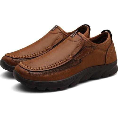 PU Leather Mens Shoes Casual Men Sneakers Slip On Loafers Shoes Size 39-48 Zapatos Hombre Comfortable Casual Mens Walking Shoes