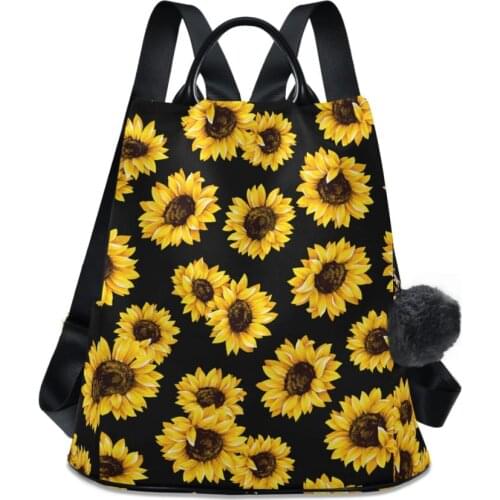 2020 new Fashion Backpack Women Backapcks solid color School BagTeenage Girl Backbag Mochilas Female sunflower Backpack Bagpack