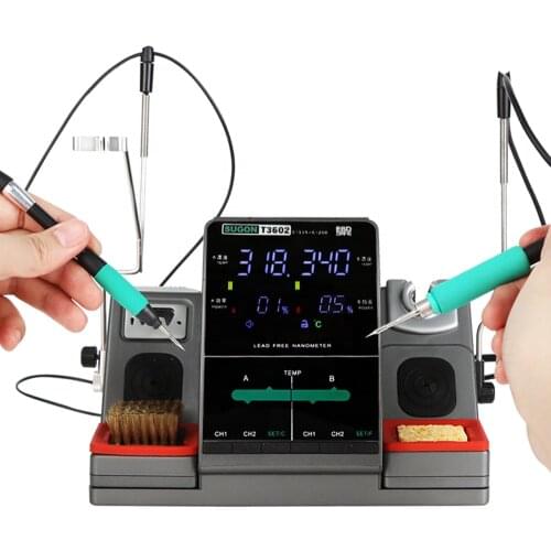In Stock SUGON T3602 Soldering Station 2 In 1 Iron Mobile Phone Repair Tools Welding machine