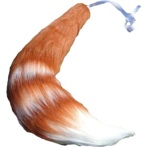 Plush Fox Mascot Tail and Ears Halloween Animal Fursuit Accessories Cosplay Stage Performance Props Free Shipping