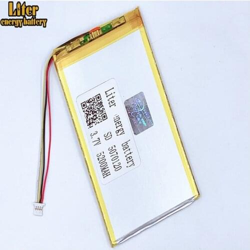 Plug 1.0-4P 5070120 3.7V 5200mah tablet pc lipo batteries rechargeable lithium ion polymer batteries