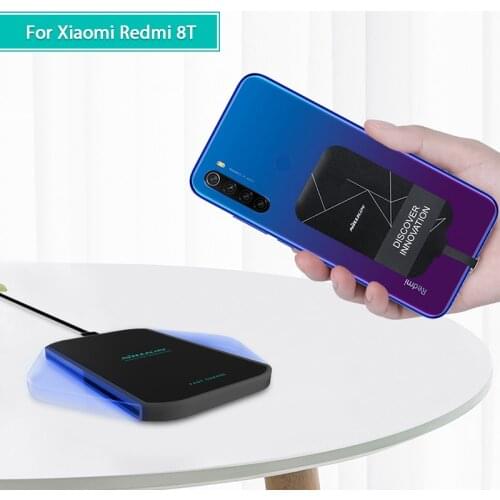 Redmi Note 8T Qi Wireless Charging Charger USB Type C Receiver patch bag safe Wireless Charging for Xiaomi Redmi Note 8T Pro