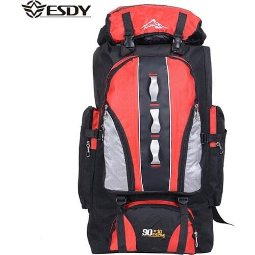 Large Capacity 100L Outdoor Sports Backpack Men and Women Travel Bag Hiking Camping Climbing Fishing Bags Waterproof Backpacks