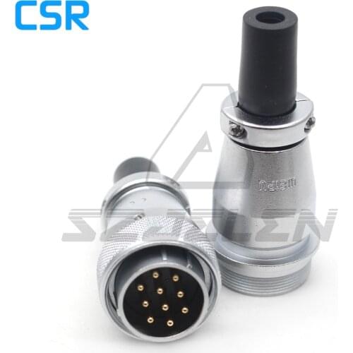 WEIPU WS28 series 25A 10-pin waterproof connector male and female docking Aviation connector plug and socket IP67