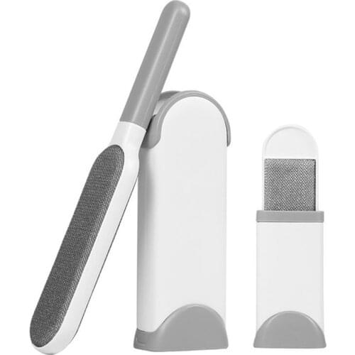 Dog Comb Tool Pet Hair Remover Brush Dog Cat Fur Brush Base Double-Side Home Furniture Sofa Clothes Cleaning Lint Brush