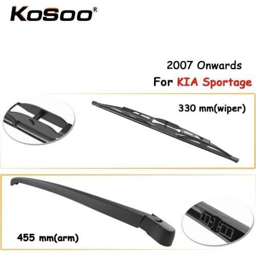 KOSOO Auto Rear Car Wiper Blade For KIA Sportage,330 mm 2007 Onwards Rear Window Windshield Wiper Blades Arm,Car Accessories