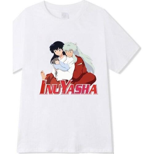 Funny Cartoon Inuyasha Tshirt Shaman King Graphic Tees hot anime Graphic tops Men/women causal clothes unisex