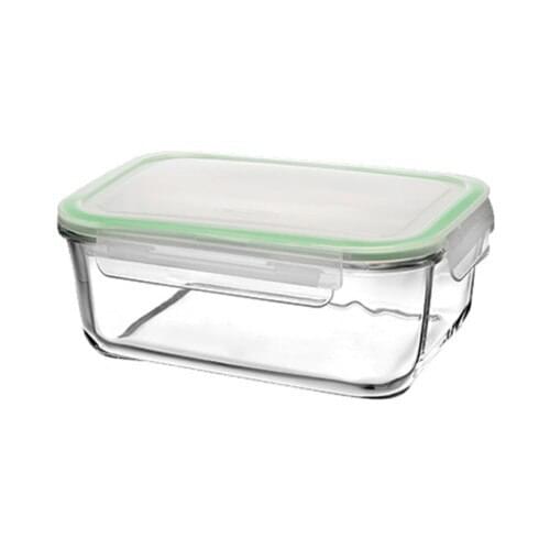 Glass Storage Container refrigerator crisper storage box PP food storage box Glass Storage Container Lock Store 3200 Cc Rectangle