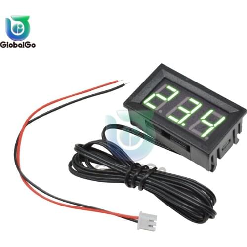 0.56 inch Mini Digital LCD Indoor Convenient Temperature Sensor Meter Monitor Thermometer Gauge 1M Cable DC 5 12V -50-110