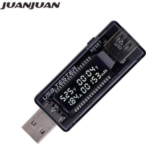 LCD USB detector voltmeter ammeter power capacity tester meter voltage current charger 4V 9V 12V 20V QC2.0 3.0 20% off