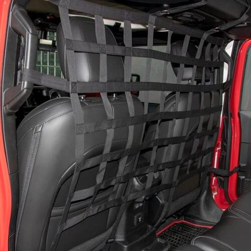 Interior Mouldings Car Rear Seat Isolation Net for Jeep Wrangler TJ JK JL Accessories for Gladiator JT 2018