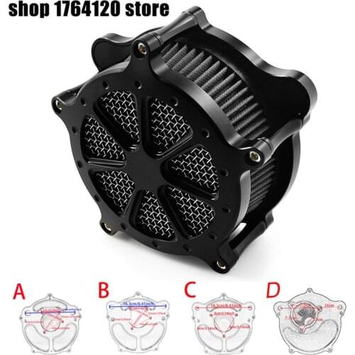 Grey Element Venturi Air Cleaner Motorcycle For Harley Sportster XL Sportster 04-19 Touring 2000-2018 Dyna FXDLS 17 Softail 2018