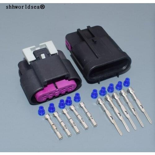 Worldgolden 1.5mm 5 Way Black 150 Sealed Male and Female waterproof Connector 15326827 & 15326822