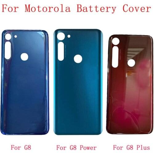 Back Battery Cover Rear Door Panel Replacement Part For Motorola G8 XT2045-1 G8 Plus XT2019 Moto G8 Power Battery Cover
