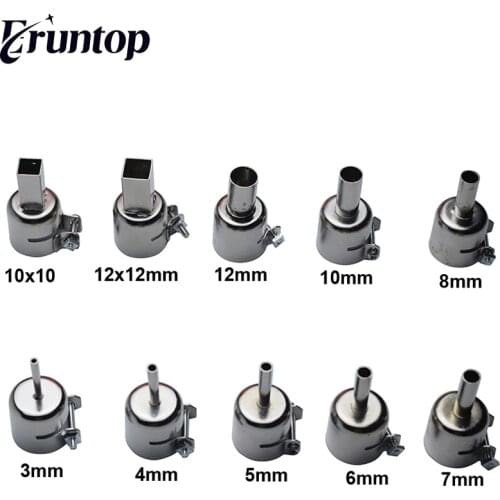 1Set 850 Series 22mm Universal Nozzle for 858 858A 858D+ 8586 Soldering station Hot Air Gun Welding Nozzles