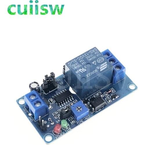 10pcs DC 12V delay timer relay with delay adjustment potentiometer turn on/off switch module