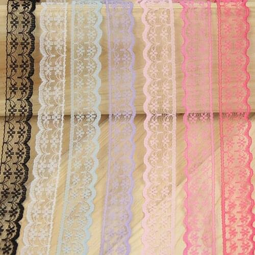16 Color Lace Trims 16meters/lot DIY Embroidered Net LaceTrimmings Fabric For Garment Sewing Bag Gift Decoration B31
