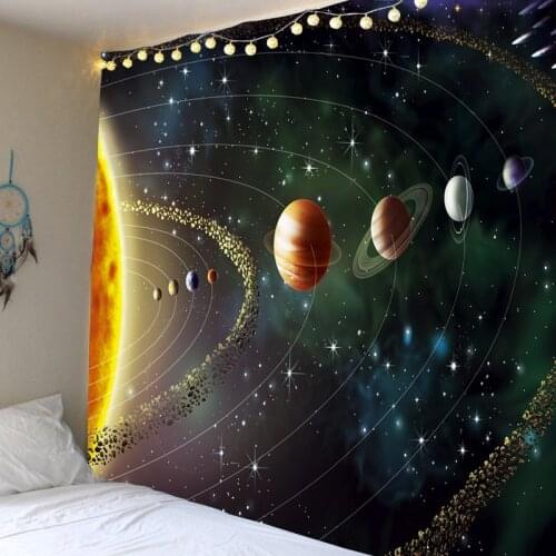 3D Starry Sky Decoration Tapestry Hippie Bohemian Wall Tapestry Gypsy Witchcraft Wall Decoration Tapestry Bedroom Wall Tapestry