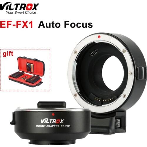 VILTROX EF-FX1 Lens adapter Autofocus AF Adapter Mount for Canon EF/EF-S Lens to Fuji Camera X-T1 X-T2 X-T10 X-T20 x-A3 X-A5
