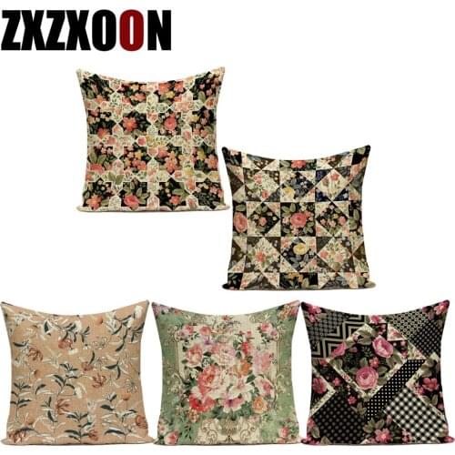 Decorative Throw Pillow Case Mandala Geometric Flower Polyester Sofa Home Pillow Cushion Cover Cojines Decorativos Para Sofa