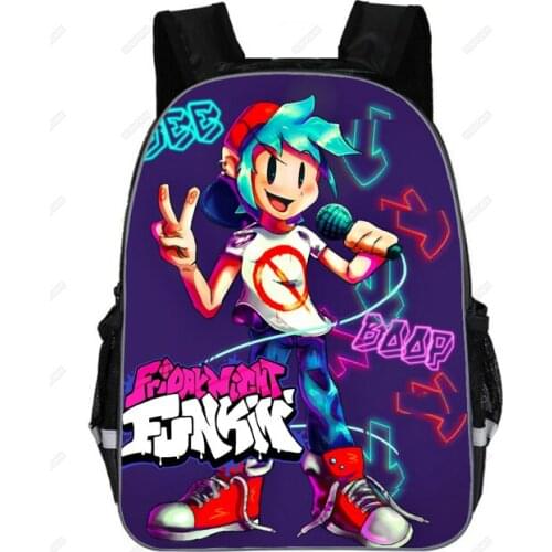 Friday Night Funkin Children School Bags Game Schoolbag for Boys Girls Backpack Game 3D Printing sac a dos enfant For Children