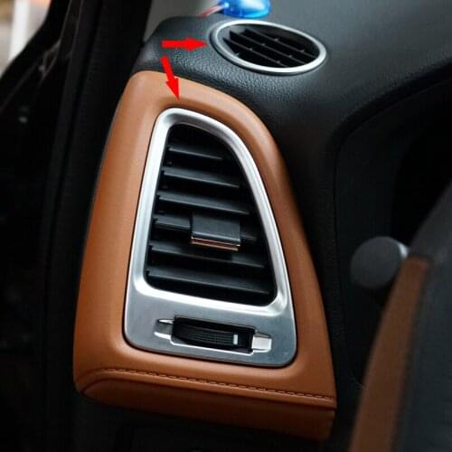 For Honda HR-V HRV Vezel ABS Matte/Carbon Fibre 2014-2017 LHD Car Air Conditioner Outlet Vent Cover Trim car Accessories 4pcs