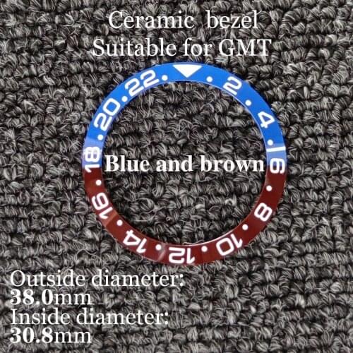 38mm 2021 New Style Advanced Engraved Ceramic Bezel Suitable For 40mm Case Accessories