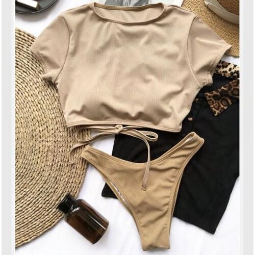 Bikini Tiro Alto Swimwear Women Plus Size Swimsuit Sexy Bathing Suit Biquini Swimming Suit for Women Maillot De Bain Femme