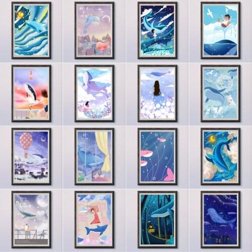 Linbao Wall Watercolor Paintings