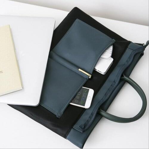 Multifunctional Waterproof A4 Business Document Notebook Bag File Folder Organizer Laptop Computer Storage Handbag Stationery