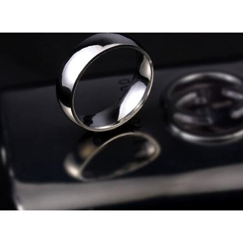 MOREDEAR 6mm Silver 316L Stainless Steel Rings Titanium Steel Rings For Women and Men