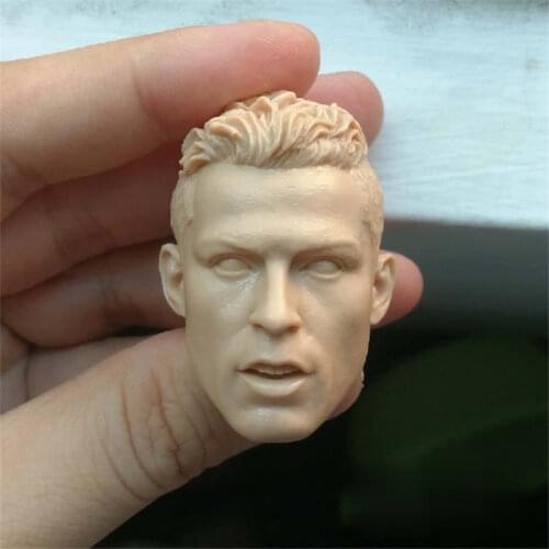 Unpainted 1/6 Scale Football Athlete Chris Head Sculpt Model Head Action Figure Dolls For Hot Toys Figure Body No.59