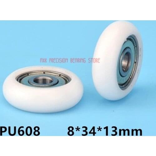 Nylon bearing shower room pulley nylon pulley wheel 608 drawer wheel 8*34*13 plastic bearing nylon wheel roller pulley