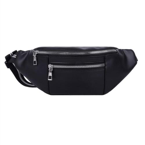 2020 New Style Fashion Bum Bag Fanny Pack Travel Waist Money Belt PU Leather Pouch