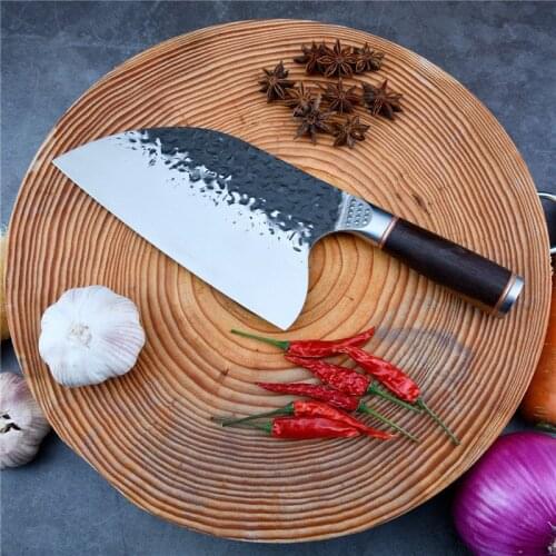 Hand forged cleaver butcher butcher slicer domestic kitchen Chinese cleaver