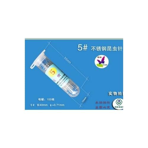 #5 40x0.71 mm Insect pin mounted specimens needle waxed paper SPECIMEN pin Sample clip positioning fixed mounting pins